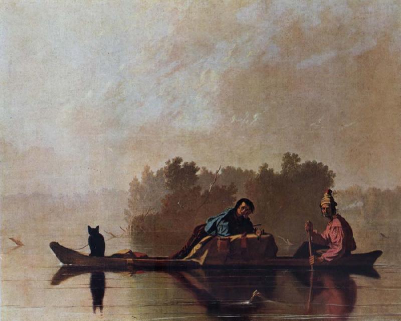 George Caleb Bingham Fur Traders Descending the Missouri